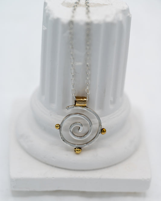Sacred spiral mixed metal